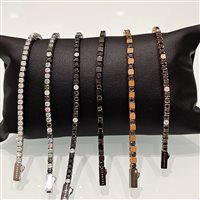 Santa Maria di Sala - Via Caltana 169 - Bracciale John Richmond Tennis Lab in Titanio Diamante Lab Grown 2.40 Ct JRTW18RB - JRTW18RB